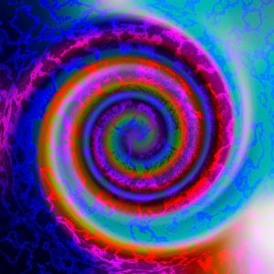multicolored spiral wallpaper